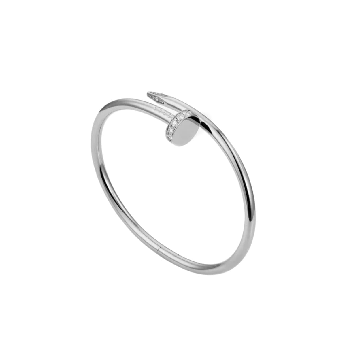 JUSTE UN CLOU NAIL BRACELET WITH ZIRCONIA SILVER