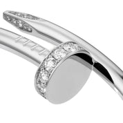 JUSTE UN CLOU NAIL BRACELET WITH ZIRCONIA SILVER