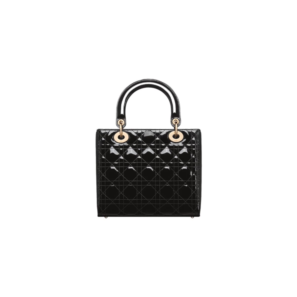 LADY D PATENT BLACK BAG