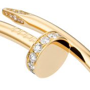 JUSTE UN CLOU NAIL BRACELET WITH ZIRCONIA GOLD