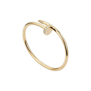 JUSTE UN CLOU NAIL BRACELET WITH ZIRCONIA GOLD