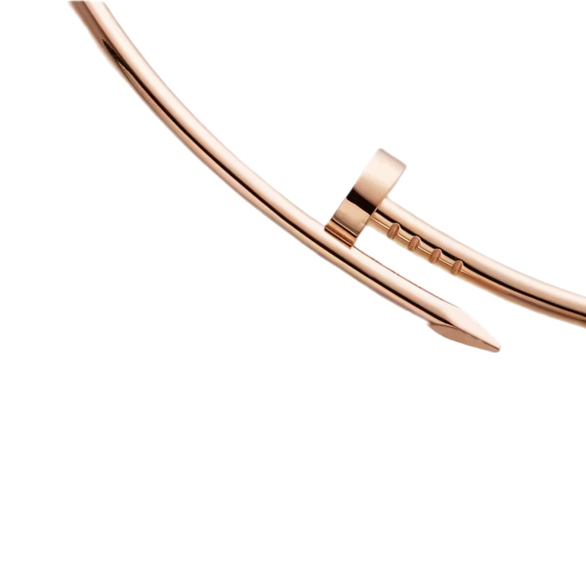 ROUND ROSE GOLD NAIL NECKLACE