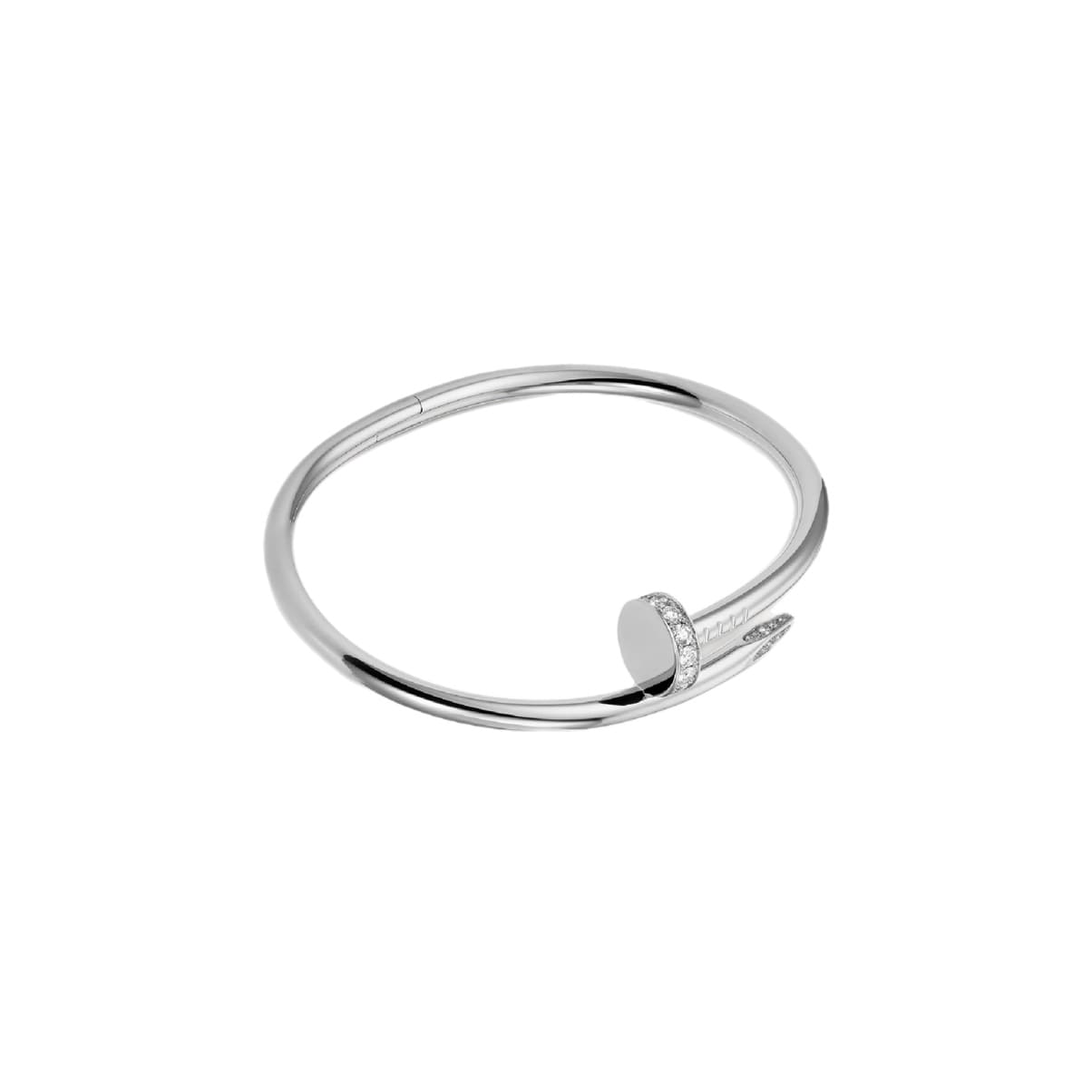 JUSTE UN CLOU NAIL BRACELET WITH ZIRCONIA SILVER