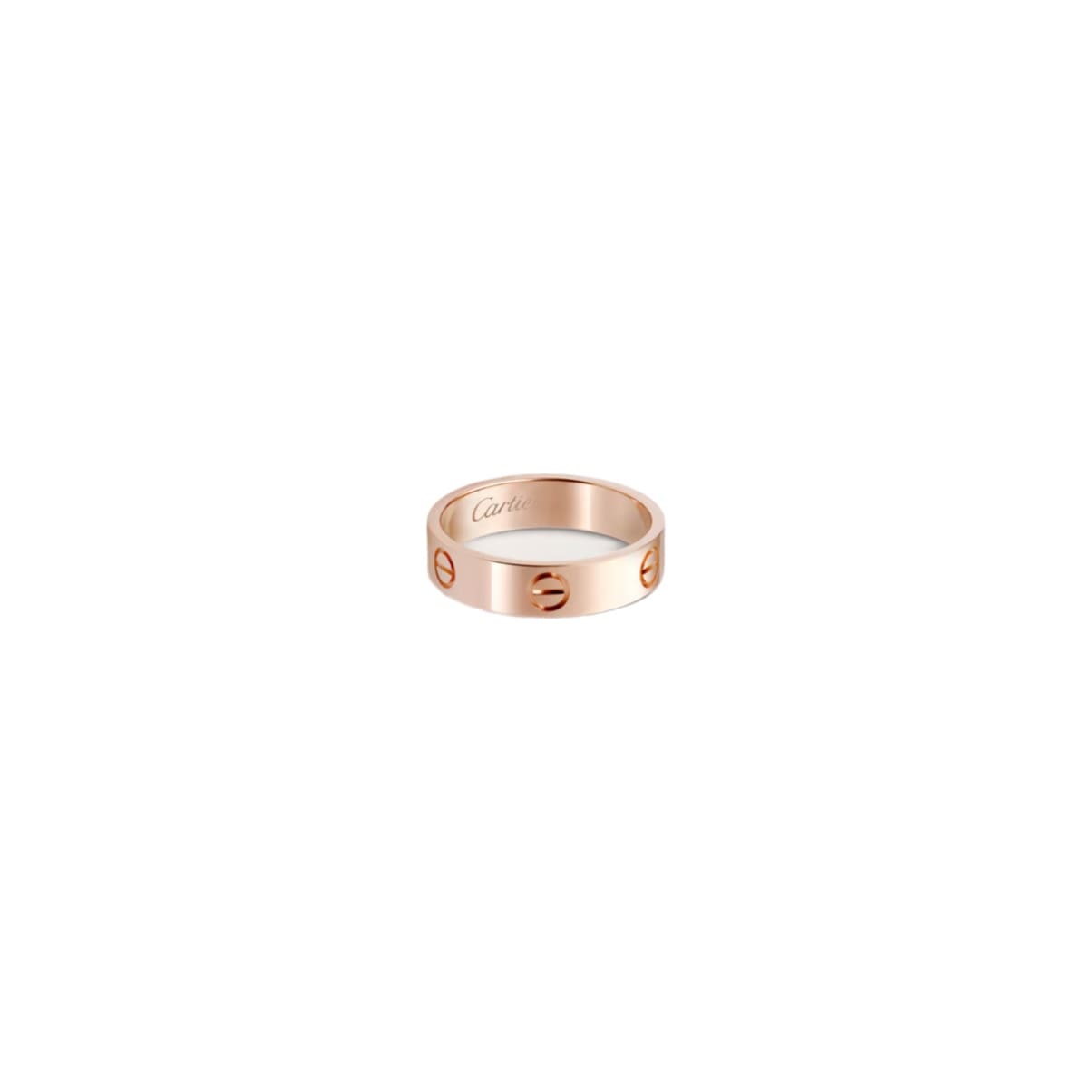 LOVE ROSE GOLD WIDE RING