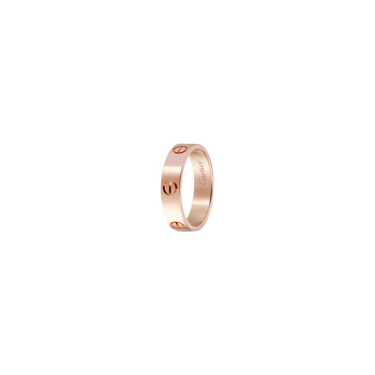 LOVE ROSE GOLD WIDE RING