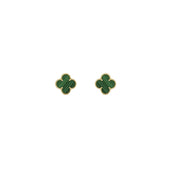 GREEN CLOVER EARRINGS